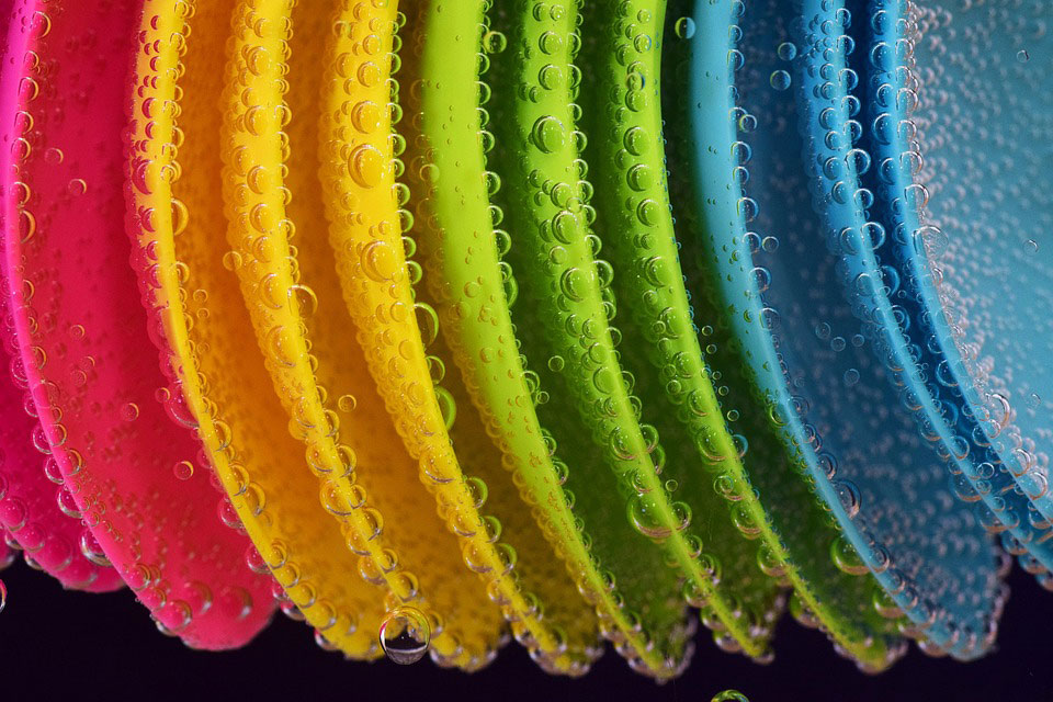 row of colored spoons
