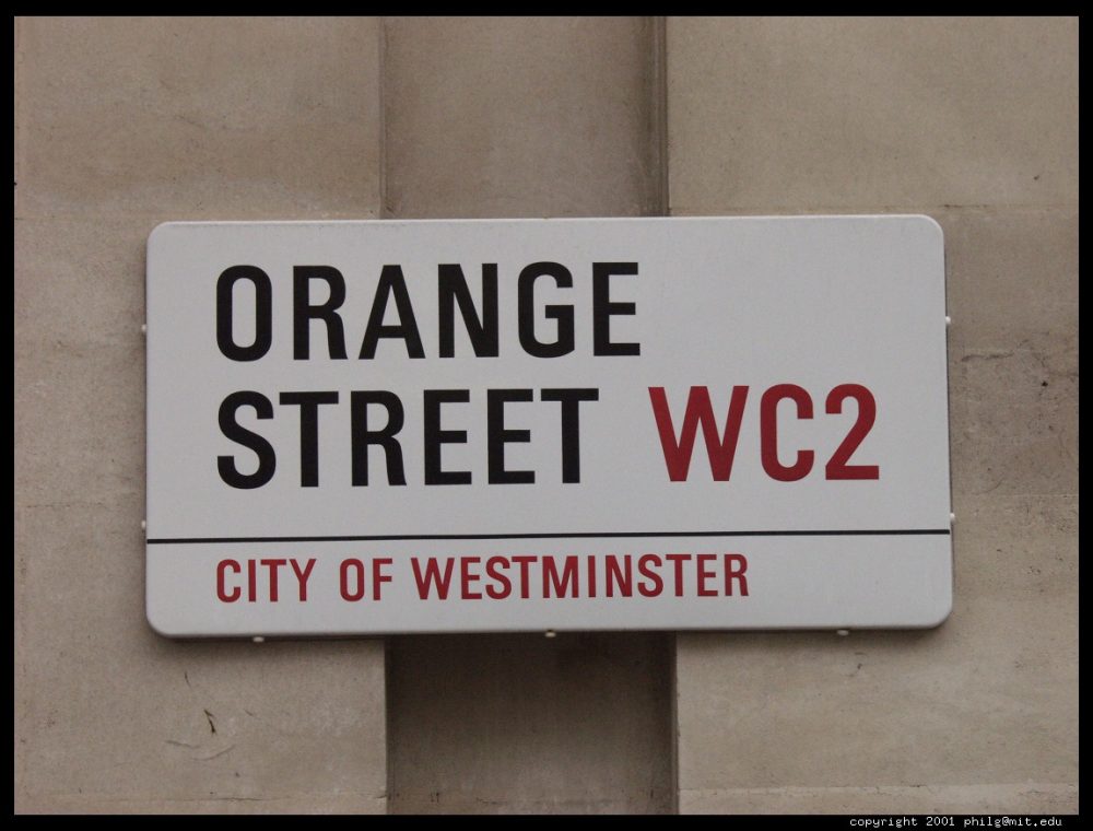 a street sign