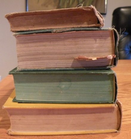 a stack of books