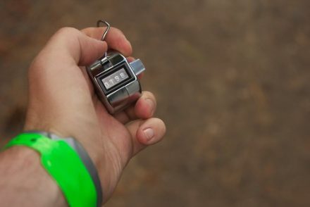 a handheld clicker