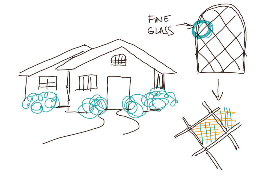 a sketch of a product
